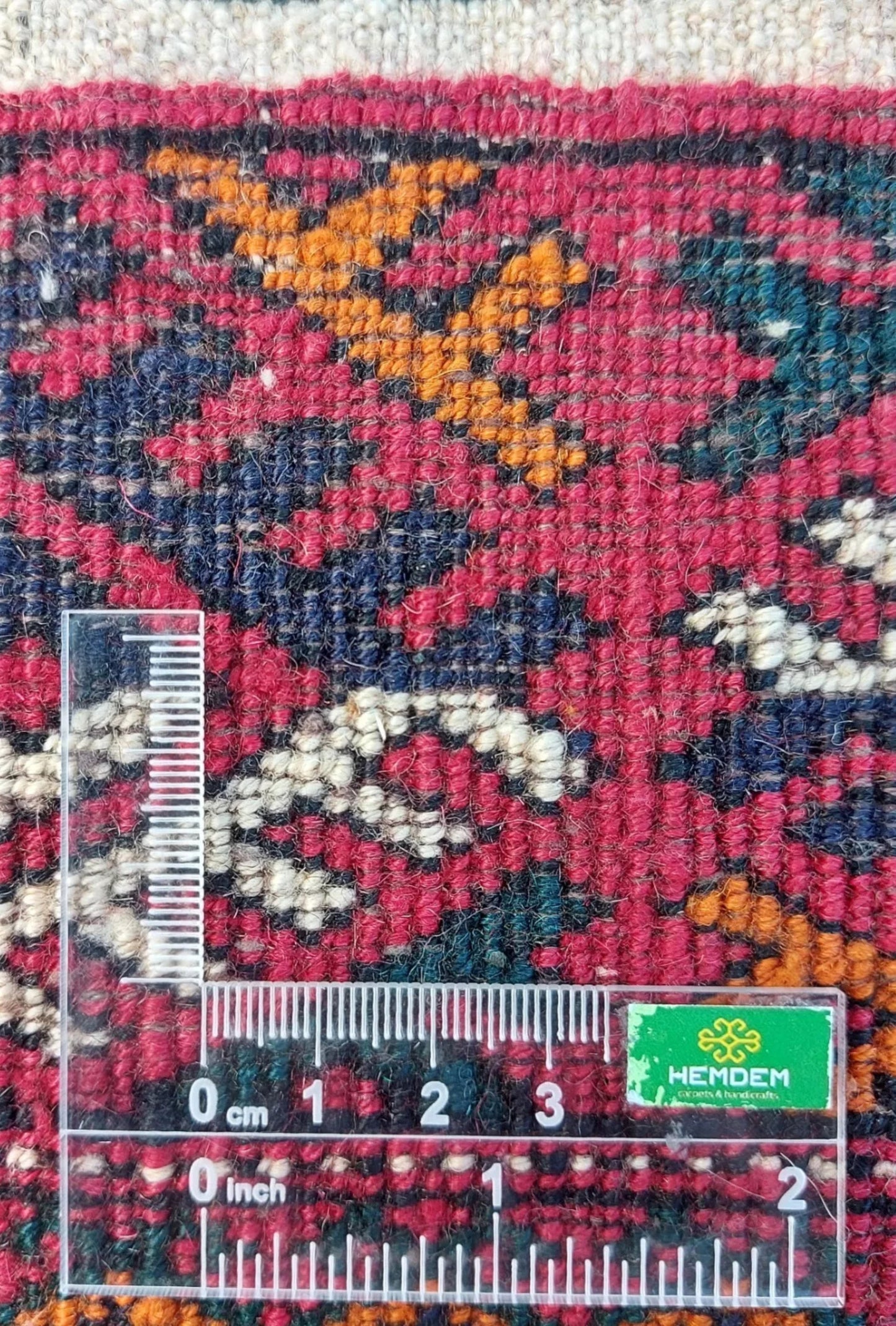 Turkmen Runner Rug Handknotted Wool Rug 84 x 207cm (2.9' x 6.9' ft) Red