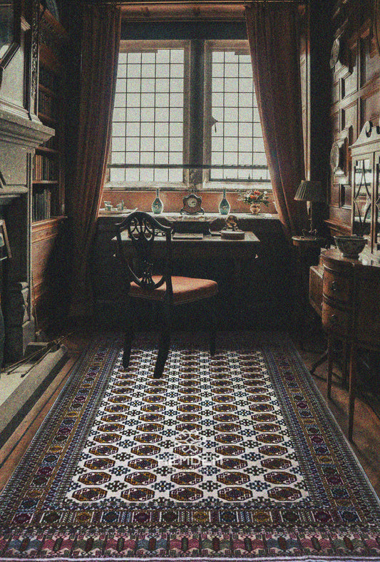 Antique Design Tauk Nuska Kizil Ayak Handknotted Wool Rug 200x300cm (7' x 10' ft) Beige