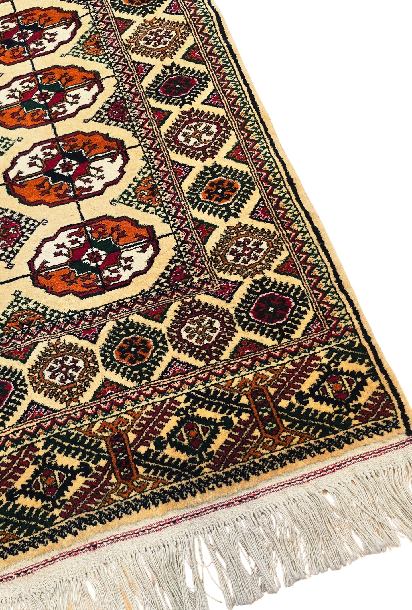 Handmade Hallway Rug Oriental Wool Corridor Carpet Runner Rug 125x340 cm (4'x11' ft) Beige