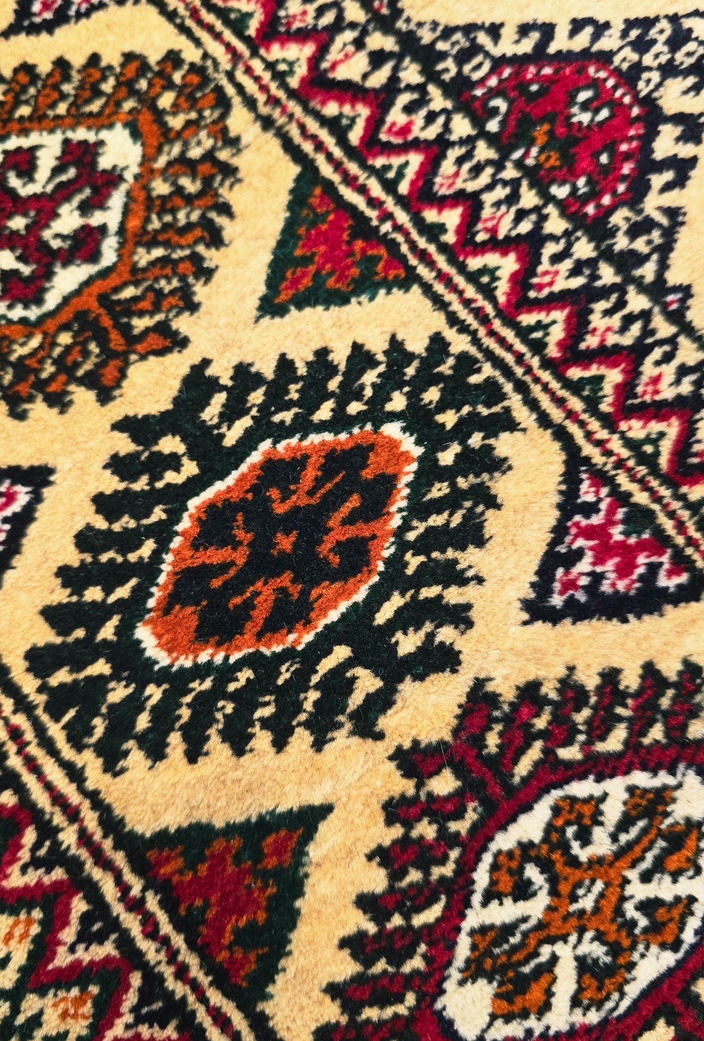 Handmade Hallway Rug Oriental Wool Corridor Carpet Runner Rug 125x340 cm (4'x11' ft) Beige