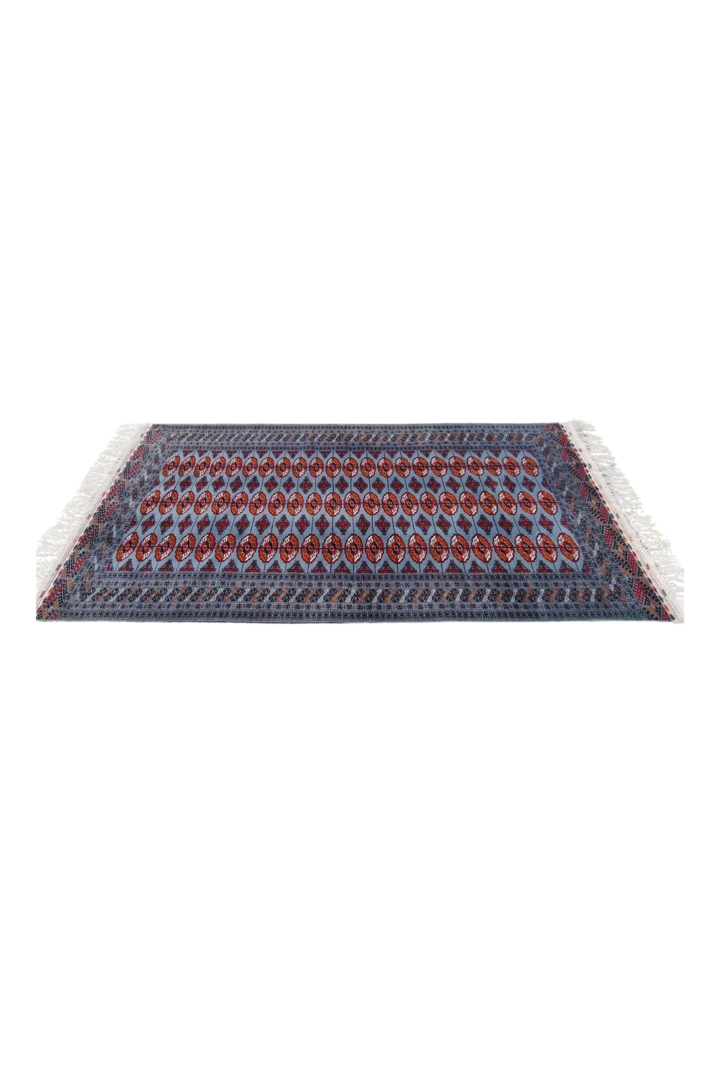 Bokhara Rug Handmade Tekke Tribal 150 x 300cm (5' x 10' ft) Blue