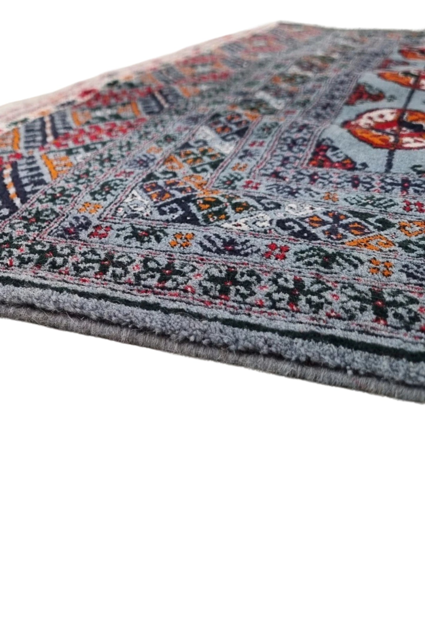 Bokhara Rug Handmade Tekke Tribal 150 x 300cm (5' x 10' ft) Blue