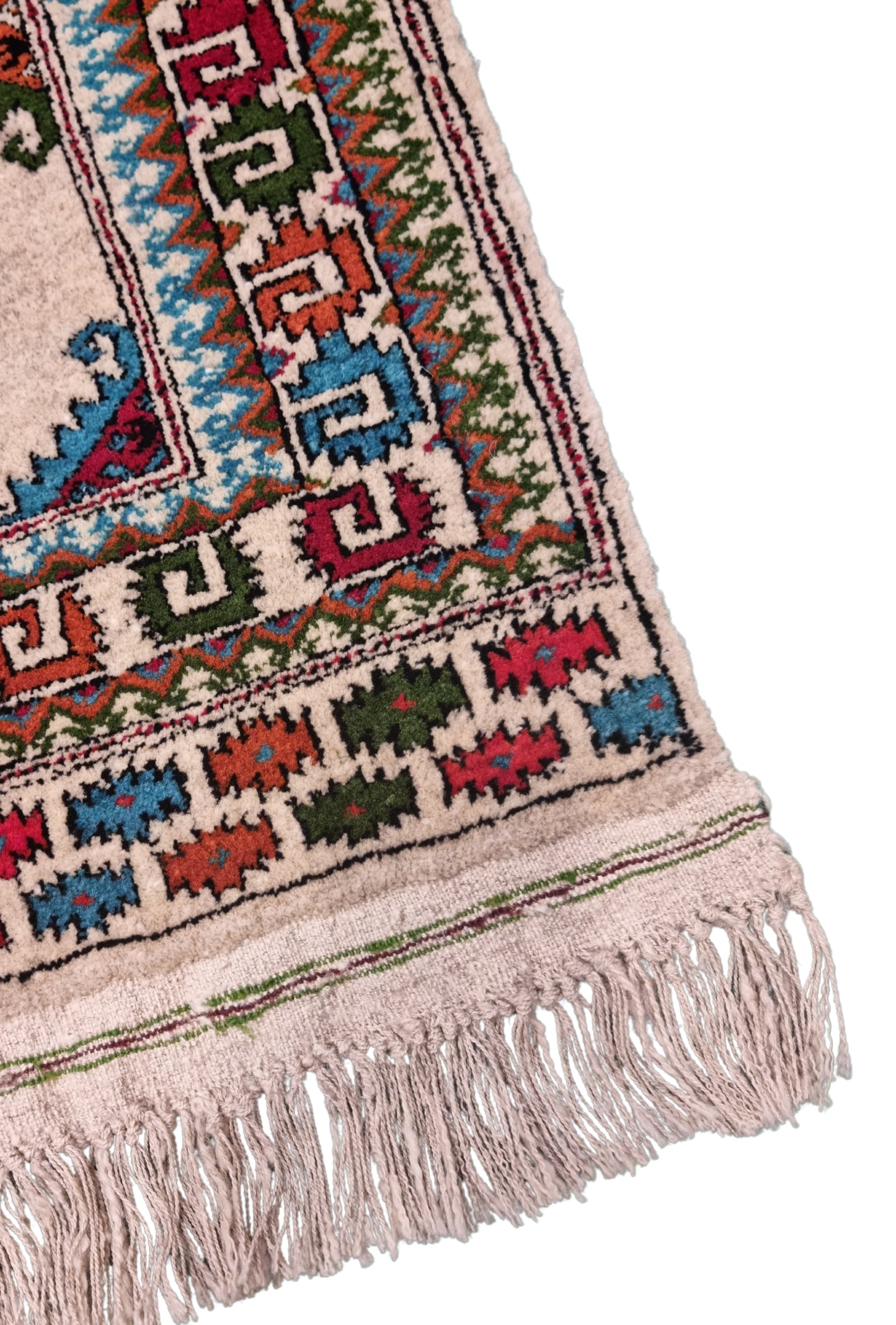 Turkoman Chaodor Oertmen Wool Rug 80x120 cm (3'x4' ft) Beige