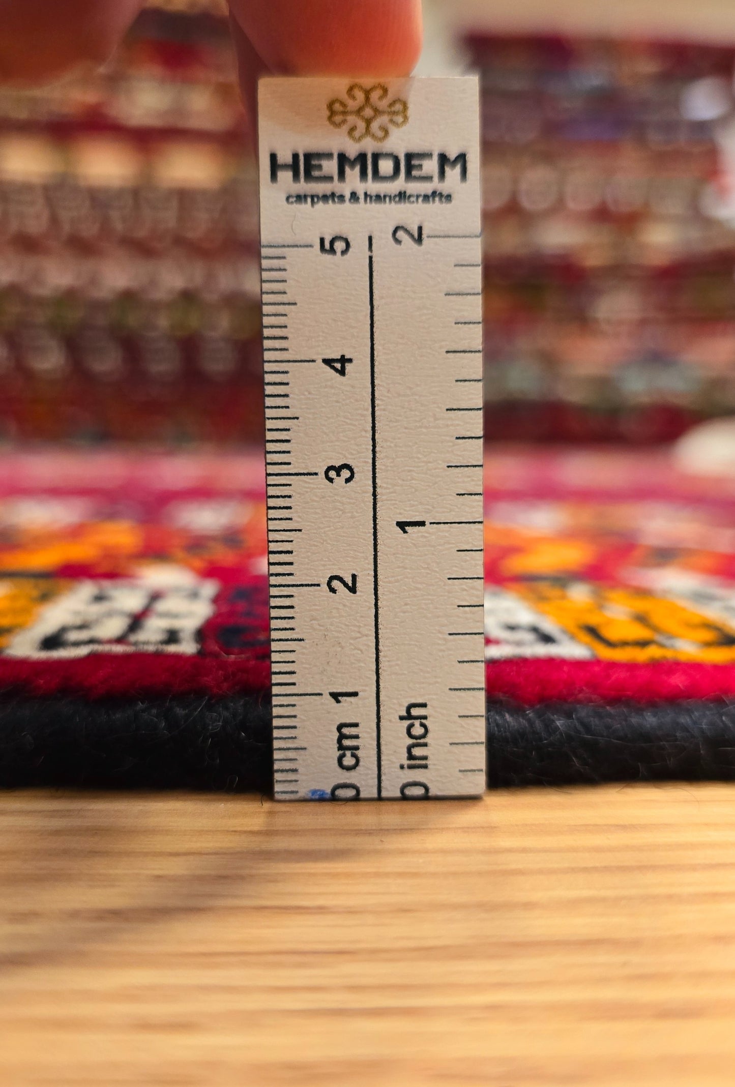 Ensi Tribal Rug Rare Design Wool Tribal Rug 125x200cm (4'x7' ft) Red