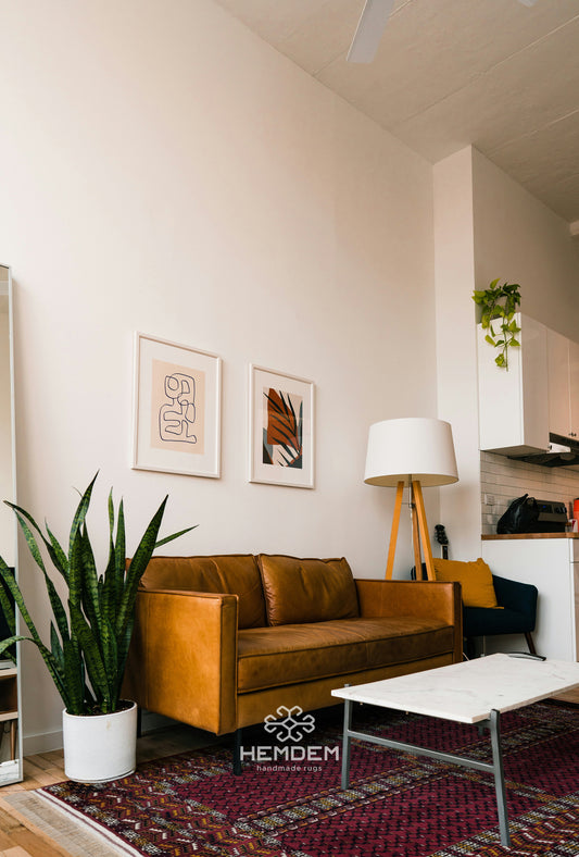 Ensi Tribal Rug Rare Design Wool Tribal Rug 125x200cm (4'x7' ft) Red