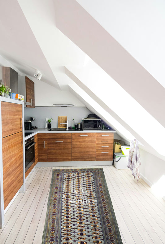 Handmade Hallway Rug Oriental Wool Corridor Carpet Runner Rug 165x400 cm (5'x13' ft) Gray