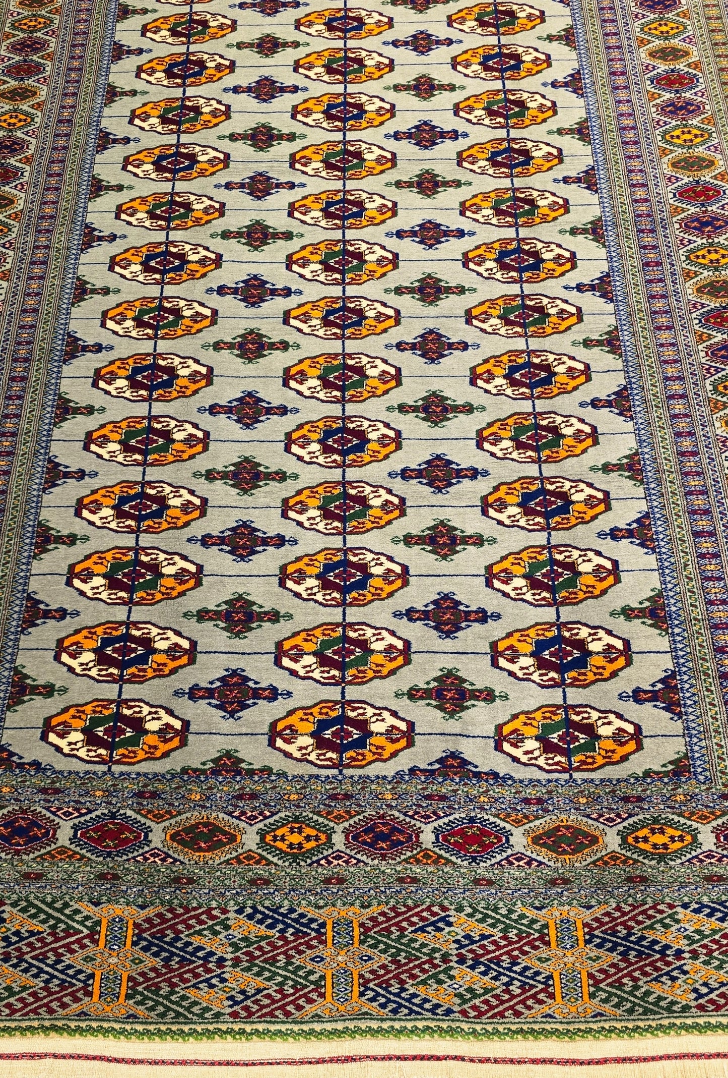 Handmade Hallway Rug Oriental Wool Corridor Carpet Runner Rug 165x400 cm (5'x13' ft) Gray