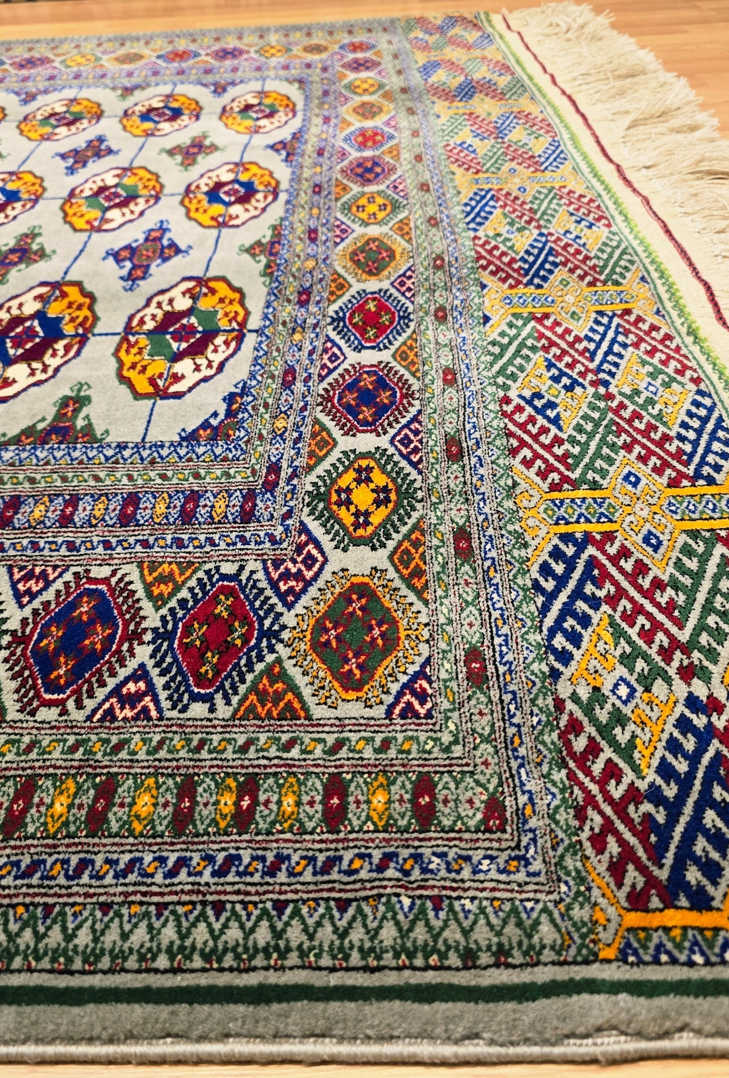 Handmade Hallway Rug Oriental Wool Corridor Carpet Runner Rug 165x400 cm (5'x13' ft) Gray