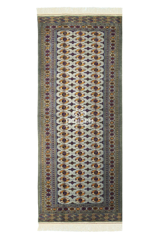 Handmade Hallway Rug Oriental Wool Corridor Carpet Runner Rug 165x400 cm (5'x13' ft) Gray
