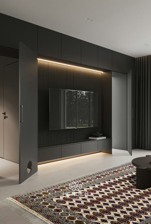 Hand Knotted Bukhara Beige Wool Area Rug - Turkoman Carpet 200 x 300cm (7' x 10' ft) Beige