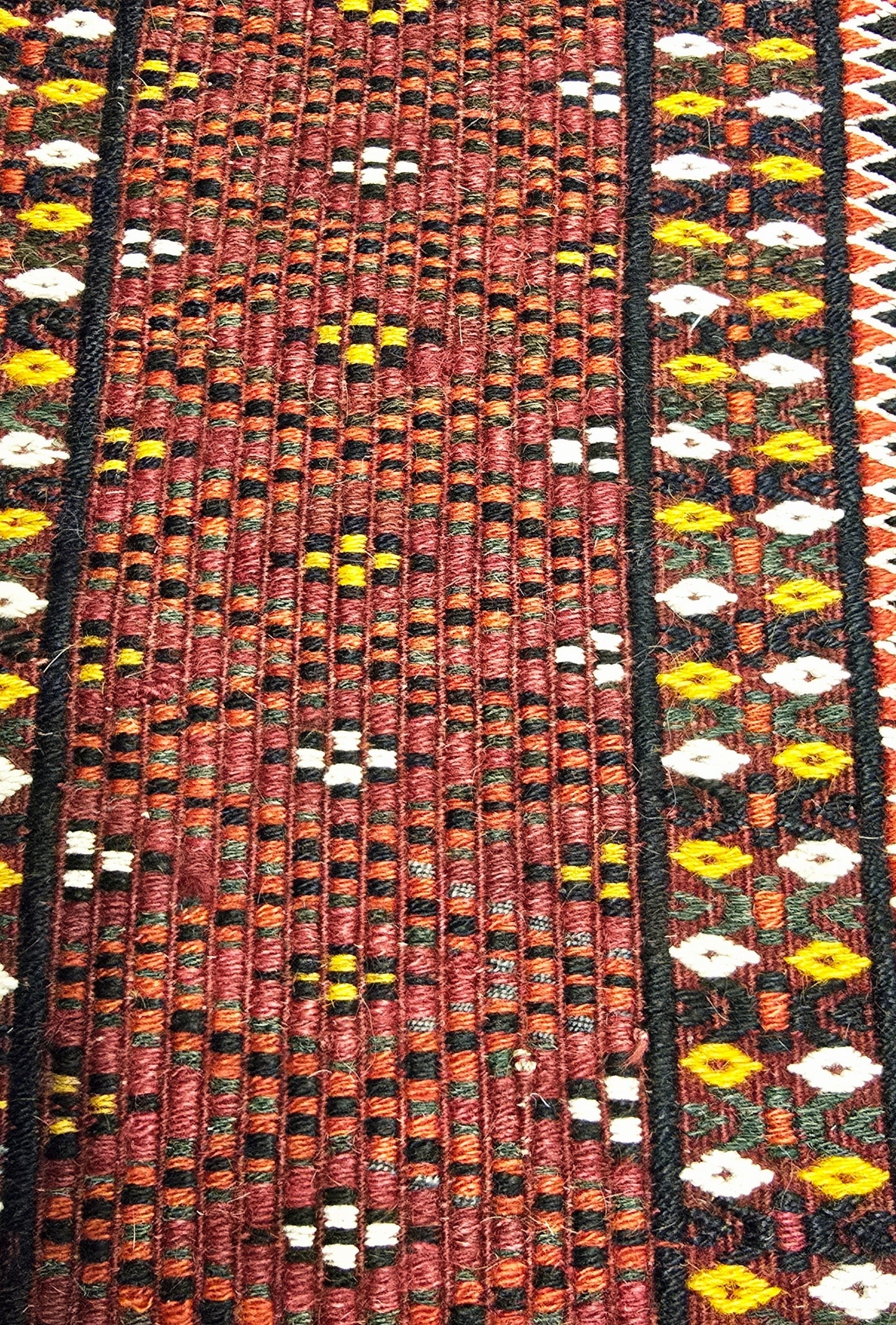 Handwoven Vintage Turkoman Yomut Kilim Rug 230 x 390cm (7.5' x 12.8' ft) Red