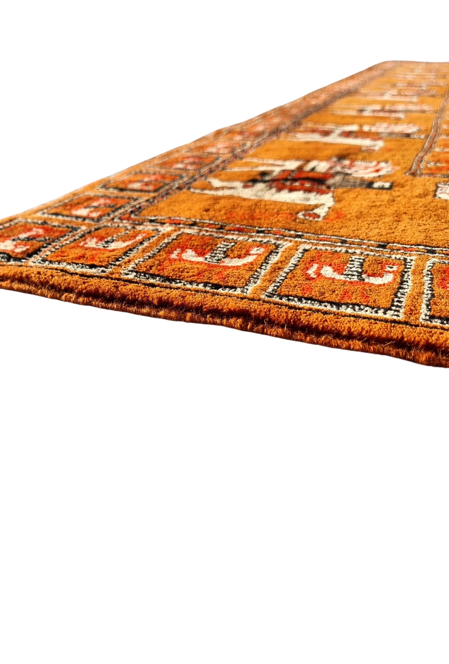 Pazyryk Rug with Organic Dyes 215 x 285cm (7' x 9.5') Peach