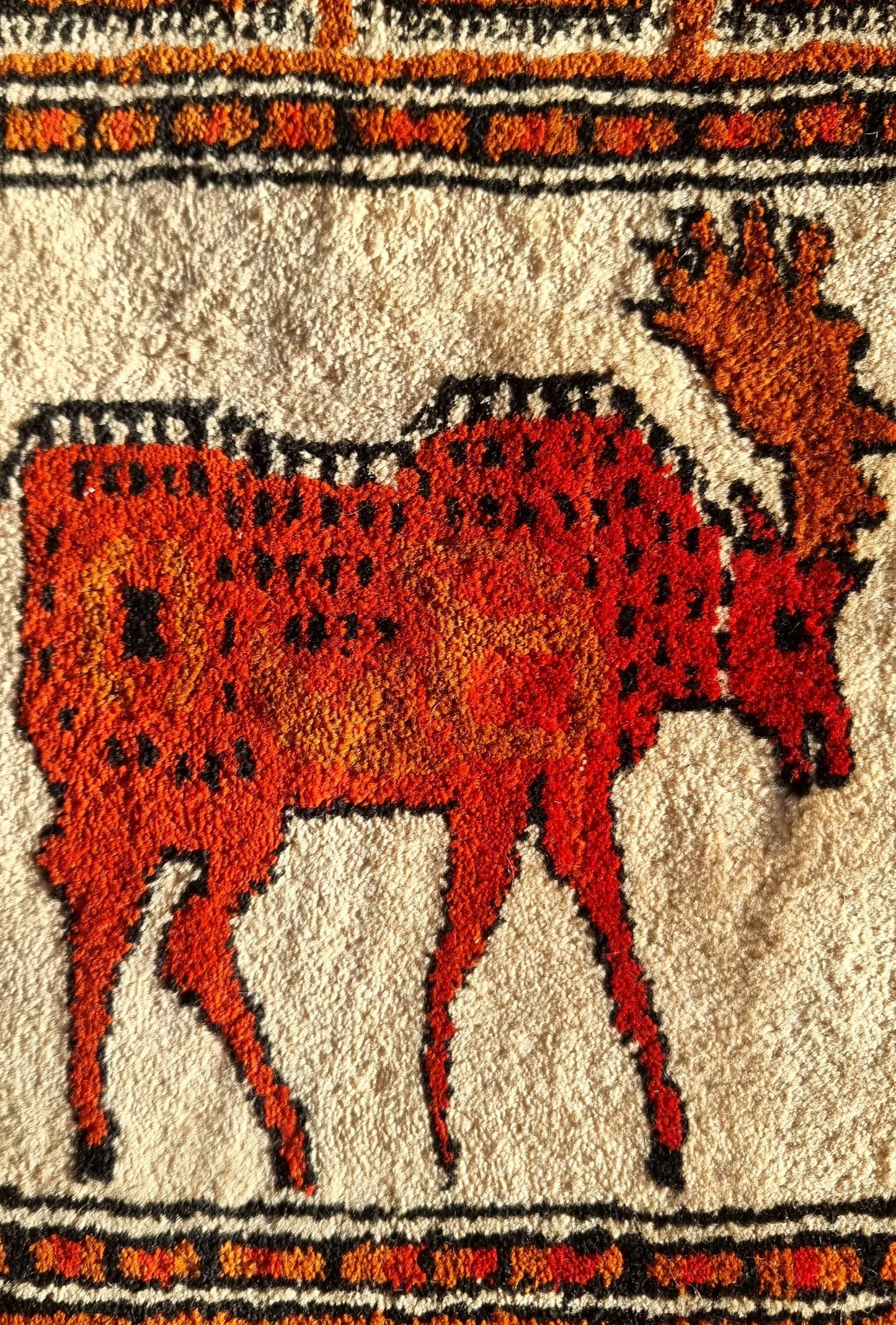 Pazyryk Rug with Organic Dyes 215 x 285cm (7' x 9.5') Peach