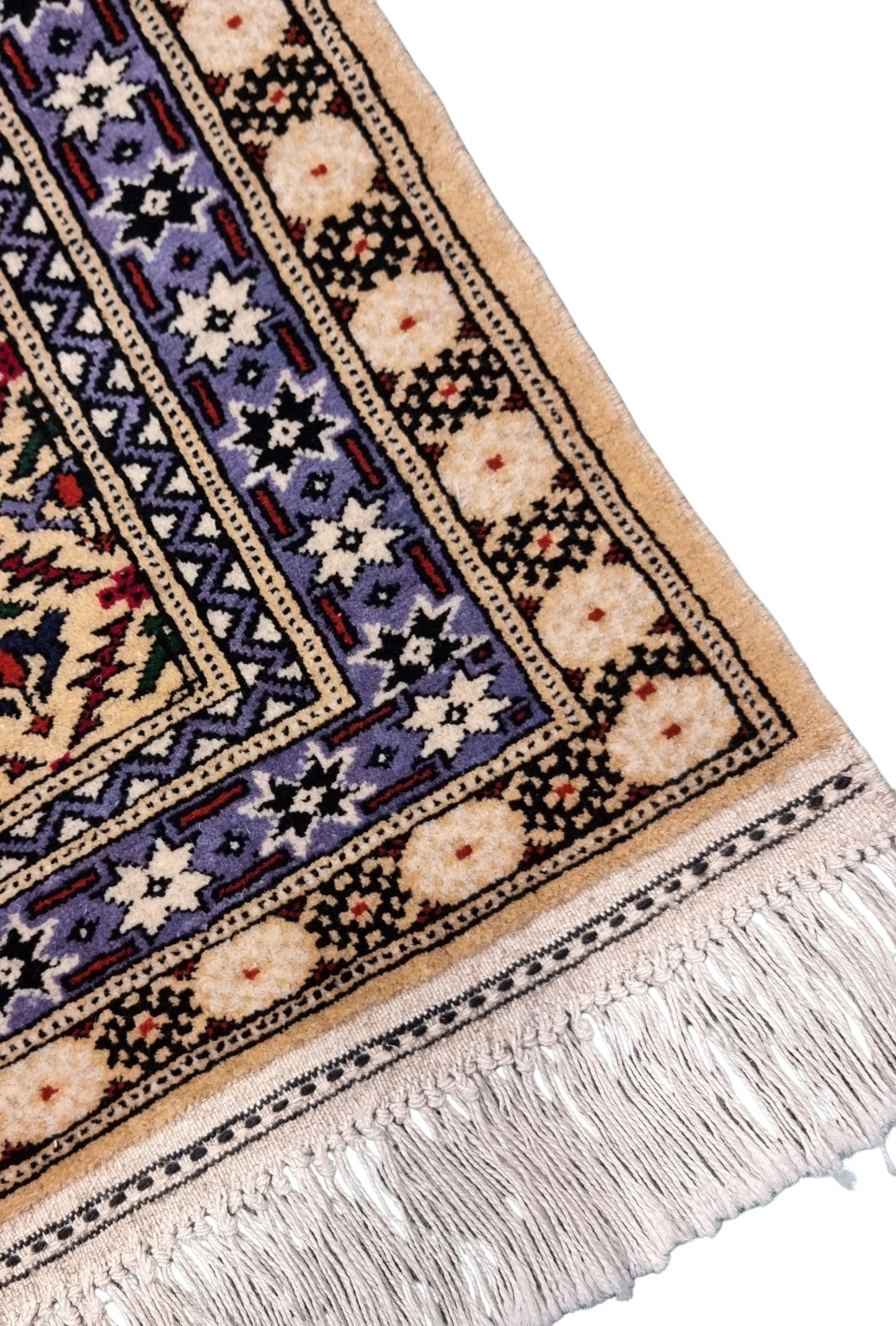 Persian Rug Shirvan Handknotted Wool Rug 80 x 123cm (3' x 4' ft) Beige