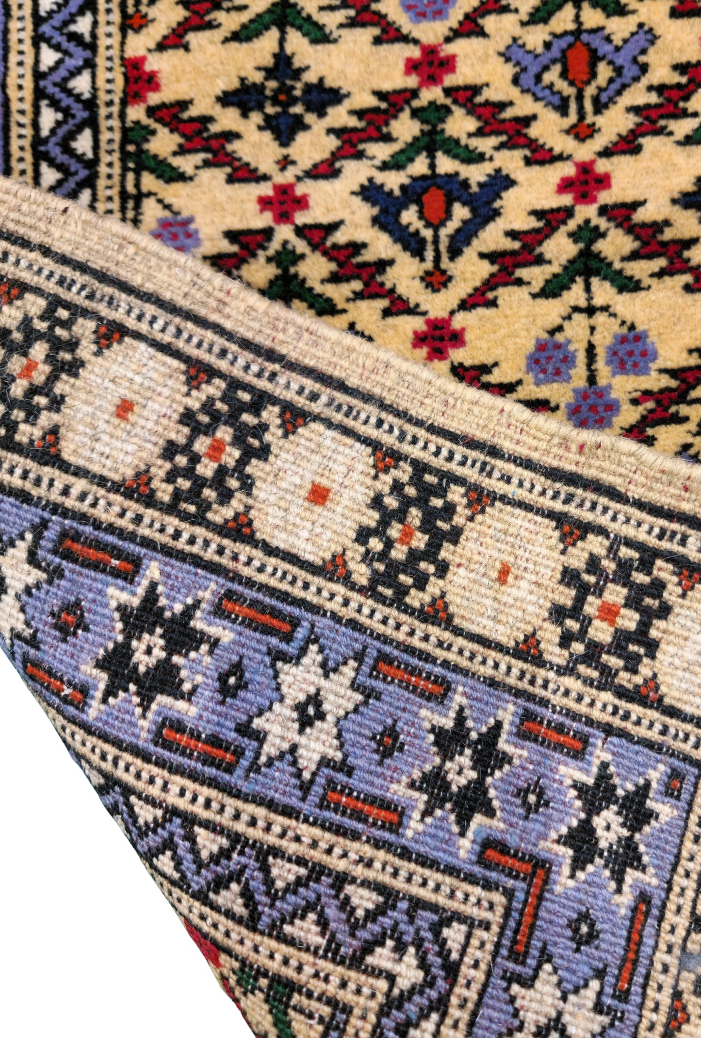 Persian Rug Shirvan Handknotted Wool Rug 80 x 123cm (3' x 4' ft) Beige