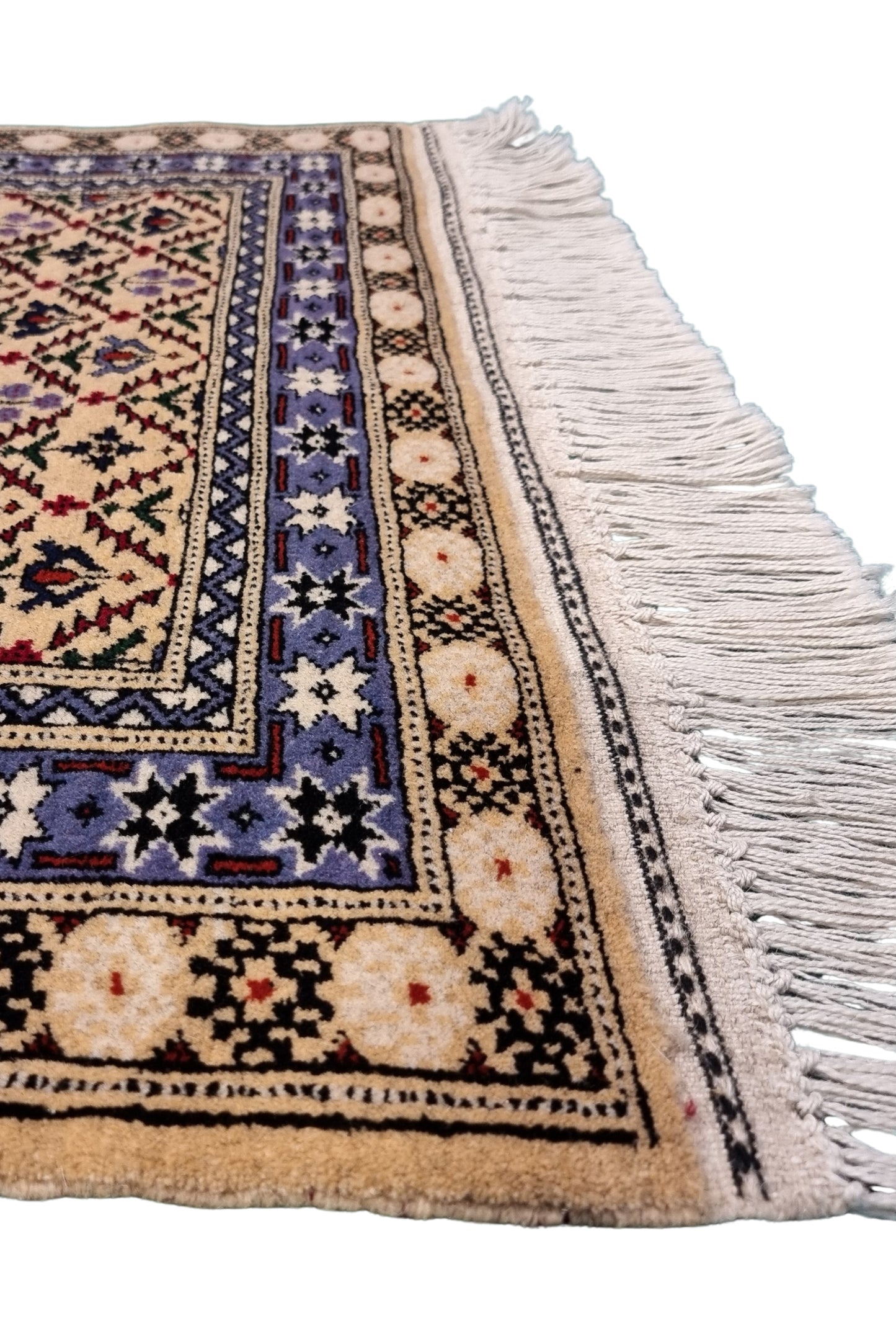 Persian Rug Shirvan Handknotted Wool Rug 80 x 123cm (3' x 4' ft) Beige