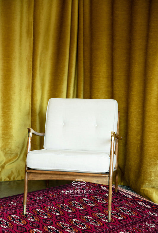 Tekke Wool Oriental Rug 80 x 125 cm (3'x4' ft) Red