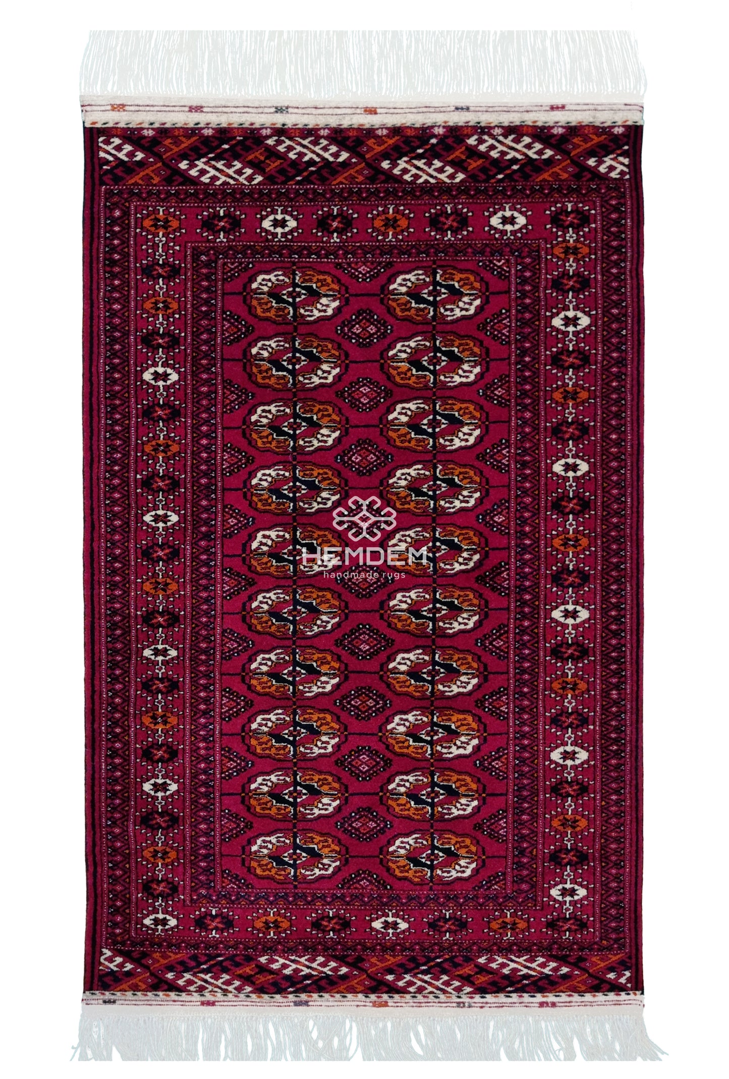Tekke Wool Oriental Rug 80 x 125 cm (3'x4' ft) Red