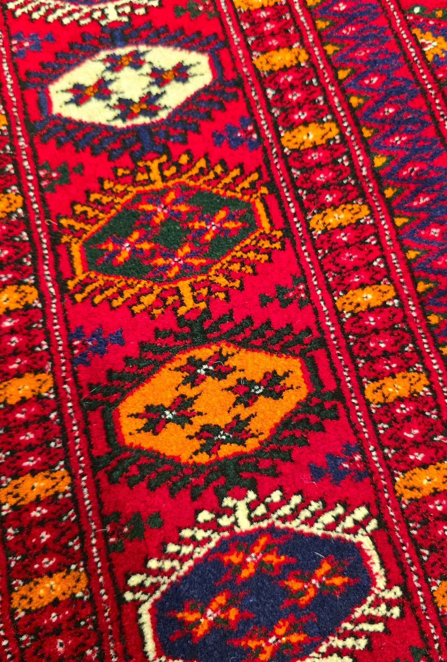 Tekke Wool Rug 100% Organic Dye 150x212 cm (5'x7' ft) Red