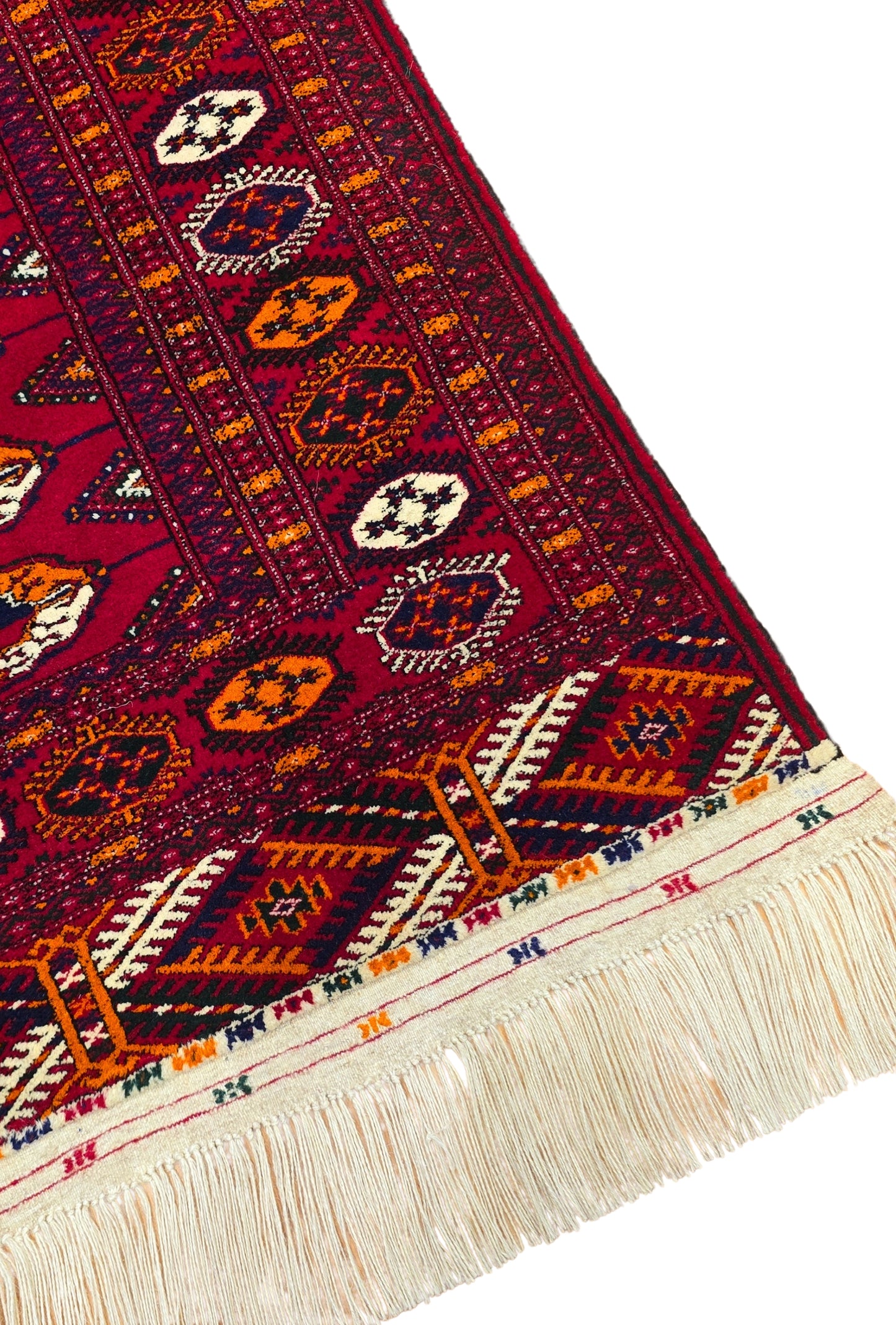 Tekke Wool Rug 100% Organic Dye 150x212 cm (5'x7' ft) Red