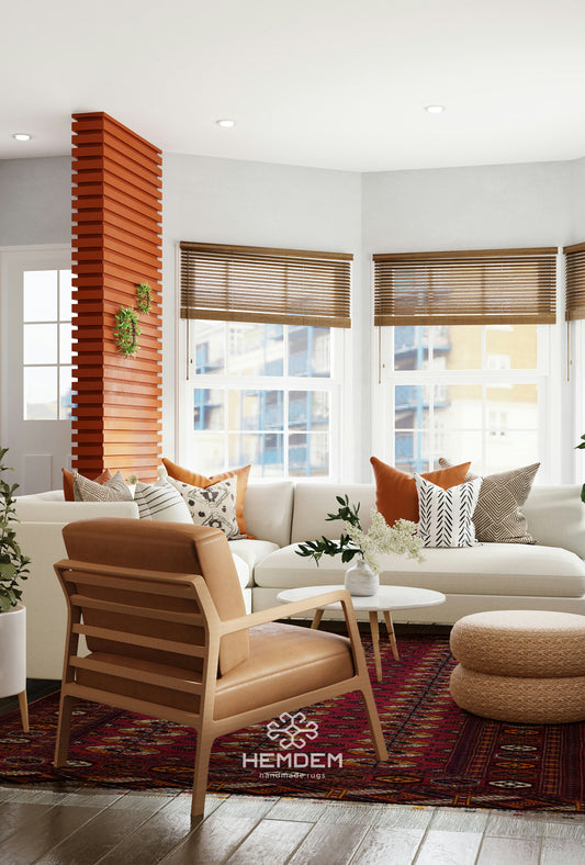 Tekke Wool Rug 100% Organic Dye 150x212 cm (5'x7' ft) Red