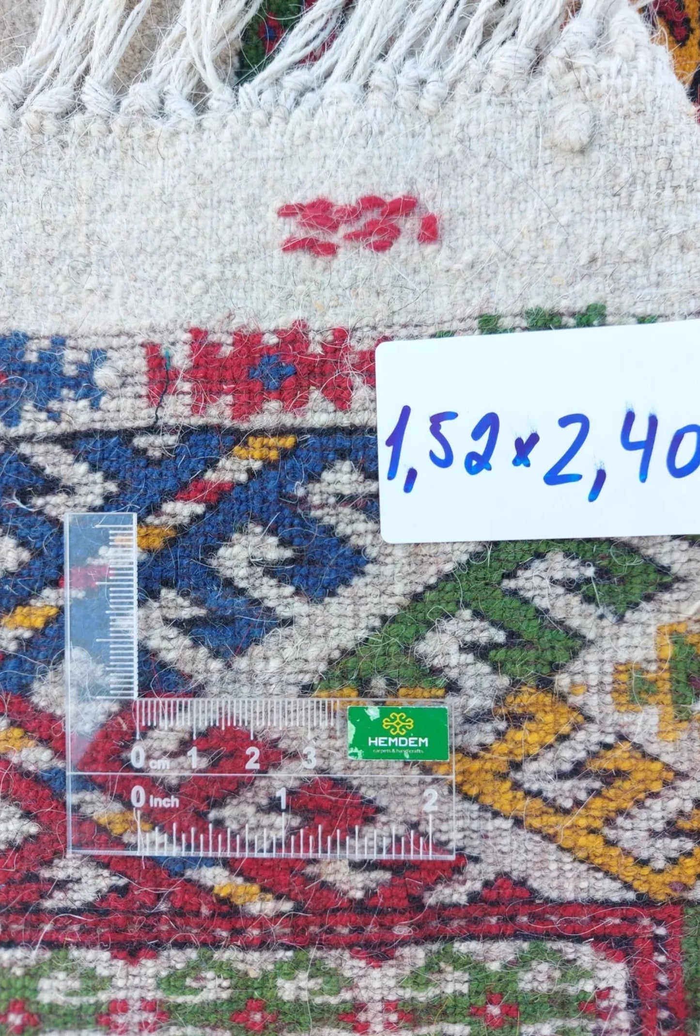 Turkmen Bokhara Rug Handknotted Wool Rug 152x 240cm (4.11' x 7.10' ft) Beige