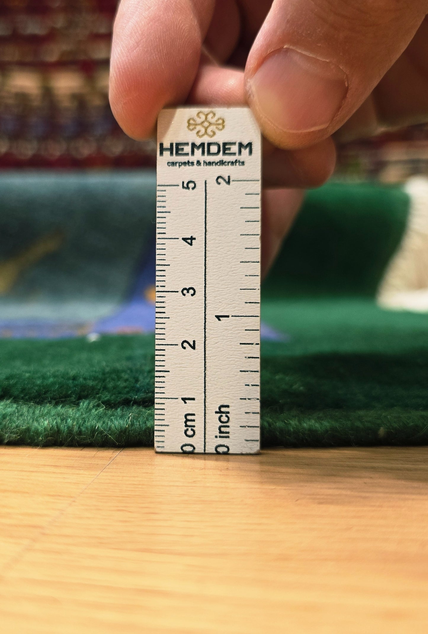 Turkmen Handknotted Rug Modern Minimal Wool Rug 118 x 173 cm (3'x4' ft) Green