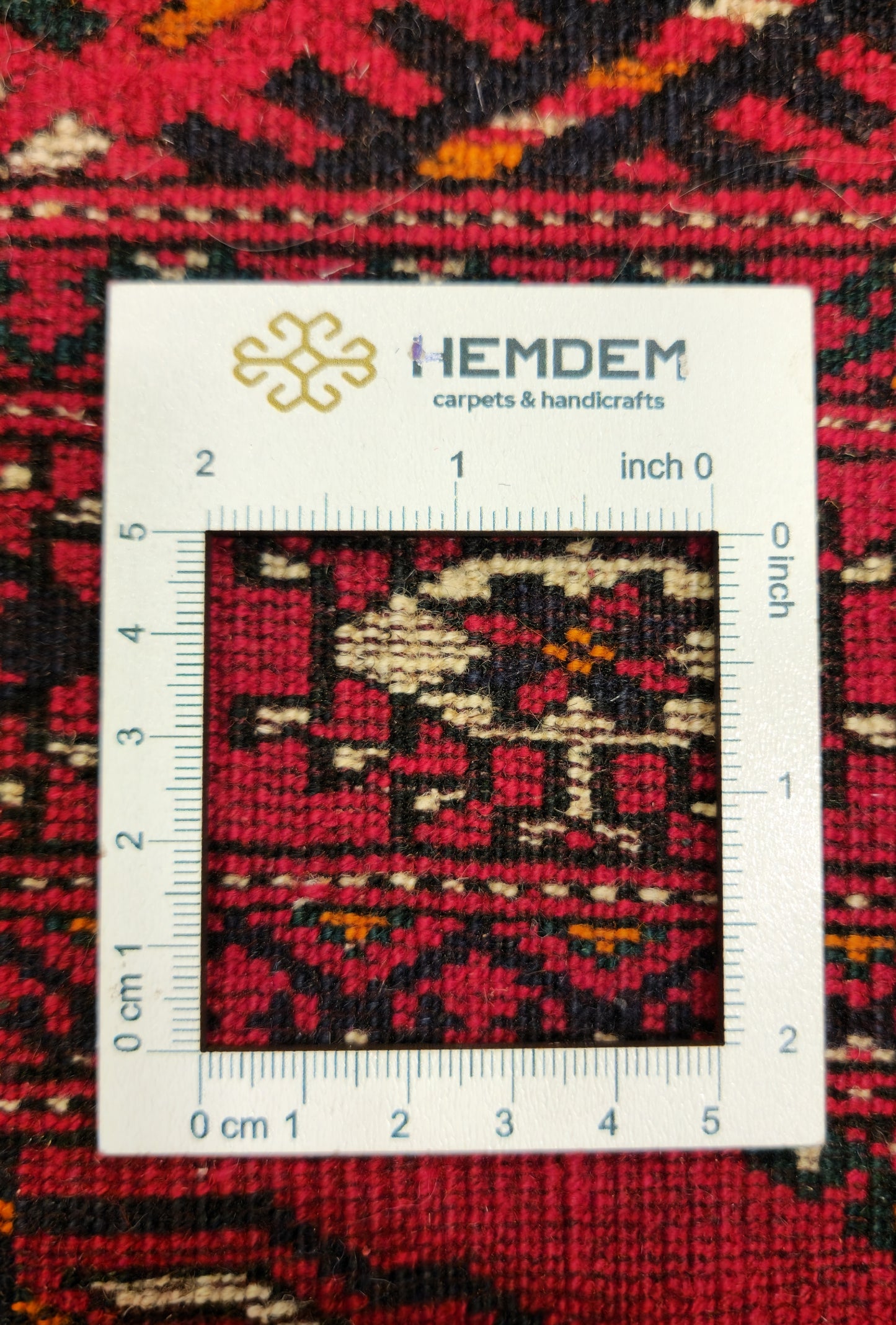 Handknotted Turkmen Rug Tekke Wool Rug 83 x 130 cm (3'x5' ft) Red