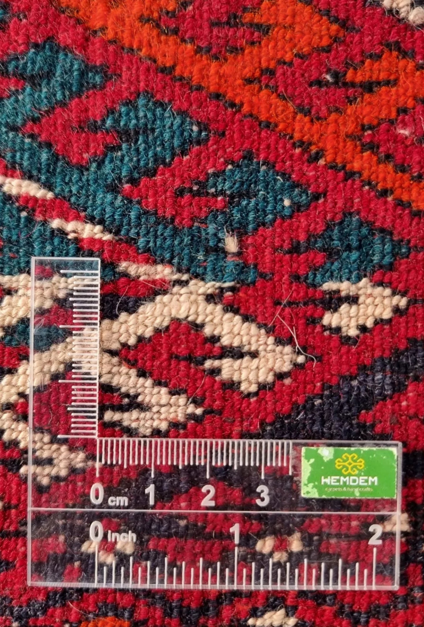 Vintage Turkmen Rug Handknotted Wool Rug 137 x 194cm (5' x 7' ft) Red