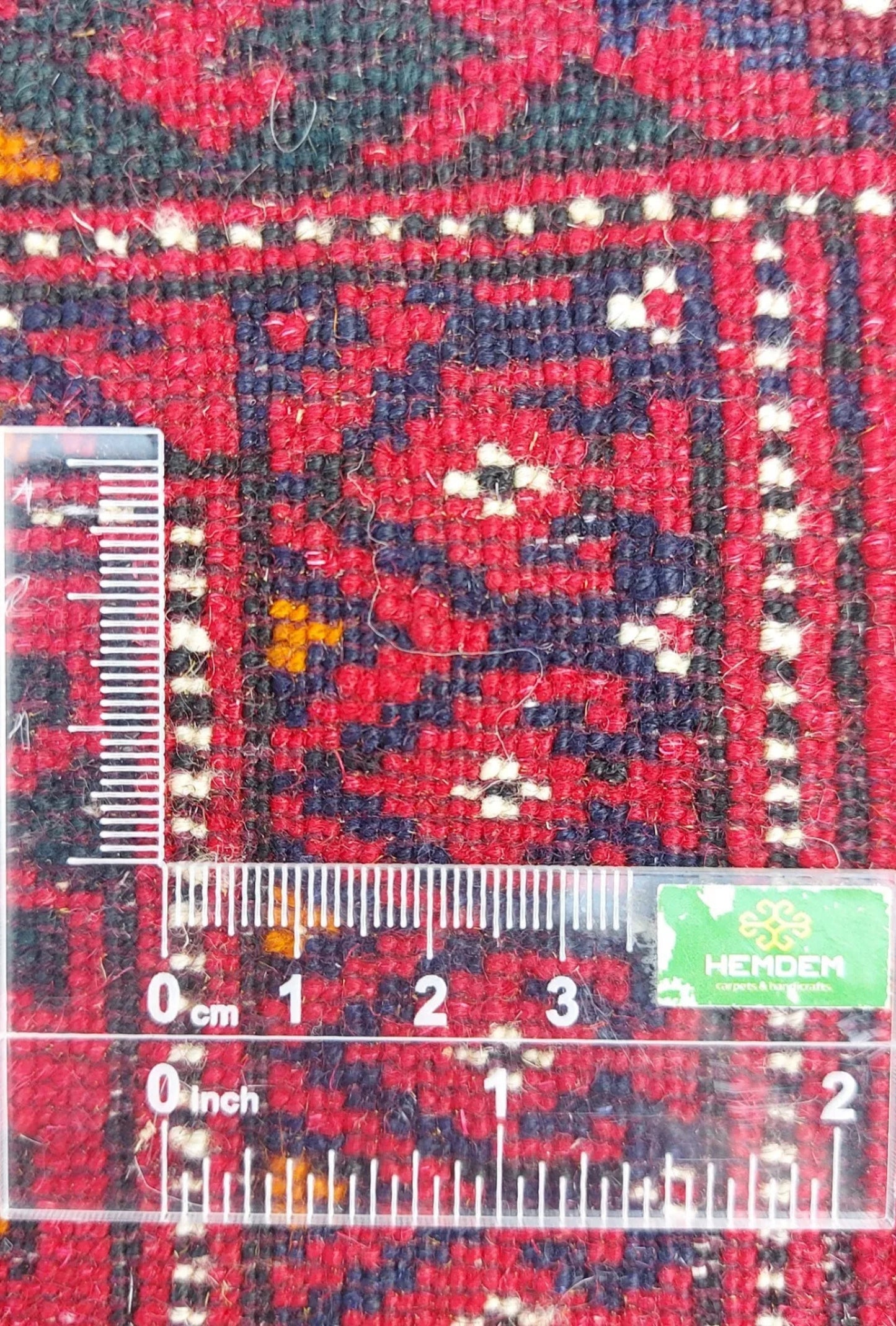 Turkmen Runner Rug Handknotted Wool Rug 70 x 205cm (2.3' x 6.7' ft) Red