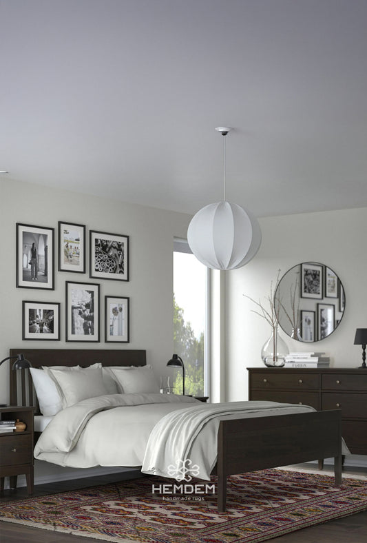 Turkmen Bokhara Rug Handknotted Wool Rug 152x 240cm (4.11' x 7.10' ft) Beige