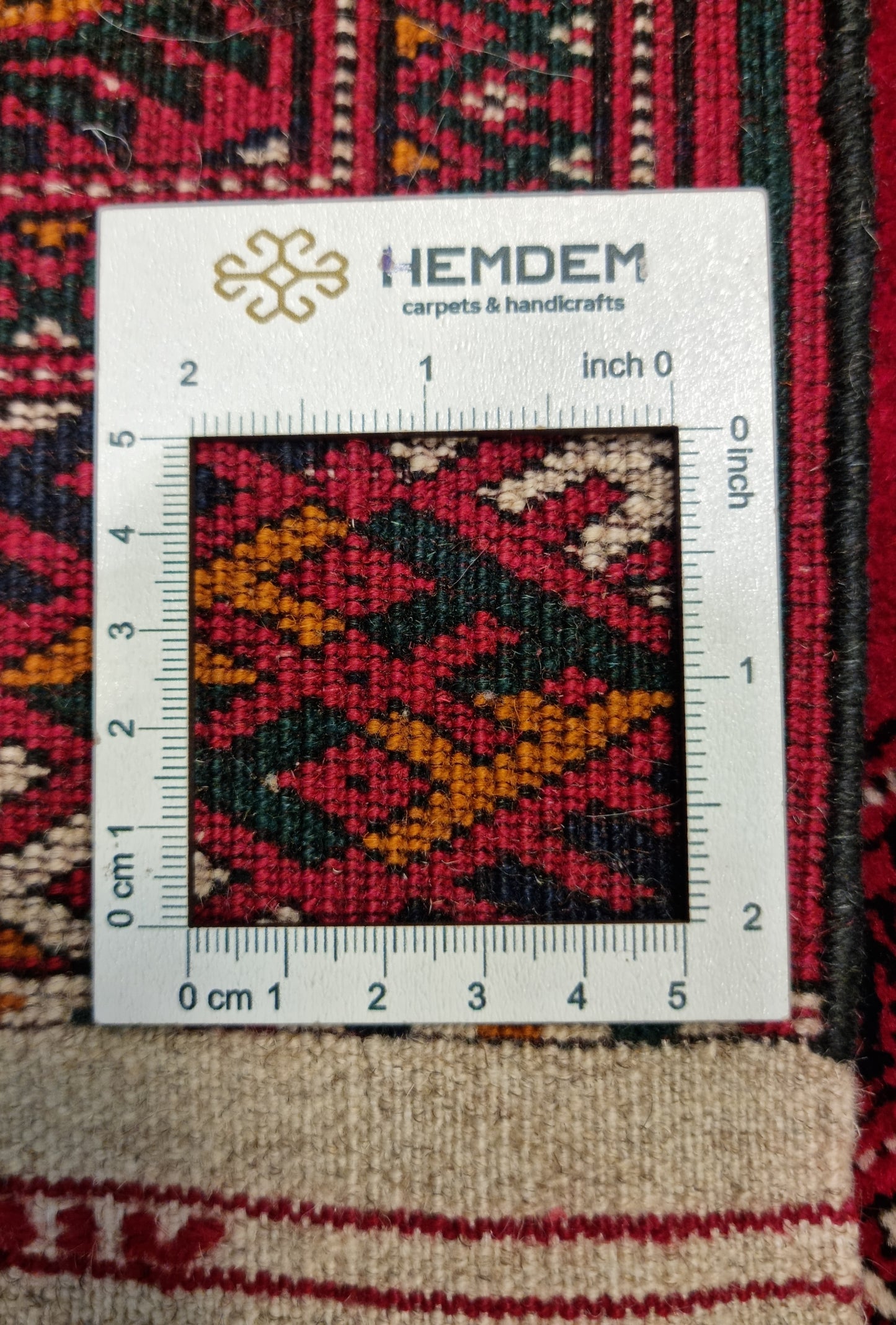 Handknotted Turkmen Rug Tekke Wool Rug 82 x 182 cm (3'x6' ft) Red