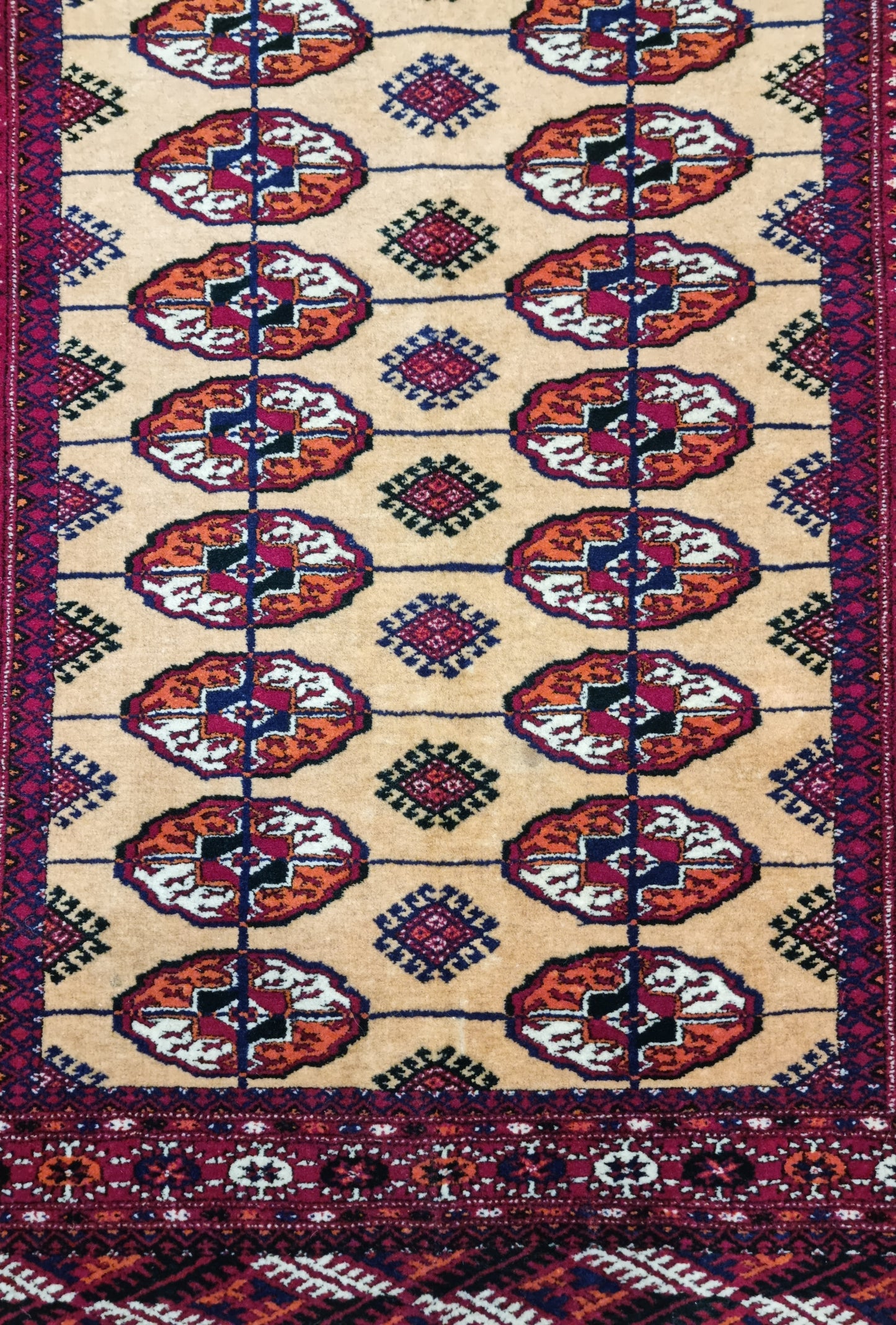 Tekke Wool Authentic Rug 96 x 143 cm (3'x5' ft) Beige