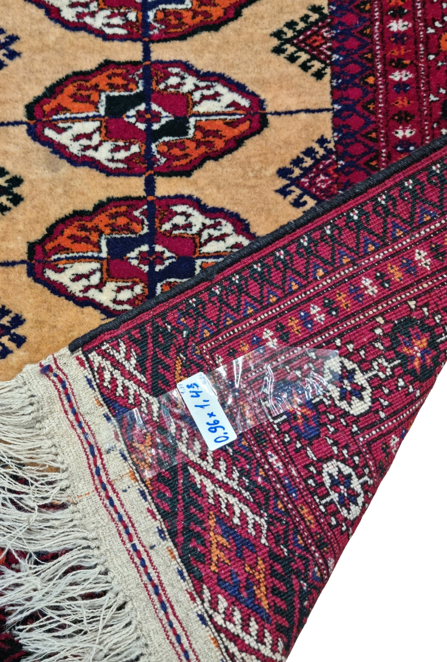 Tekke Wool Authentic Rug 96 x 143 cm (3'x5' ft) Beige