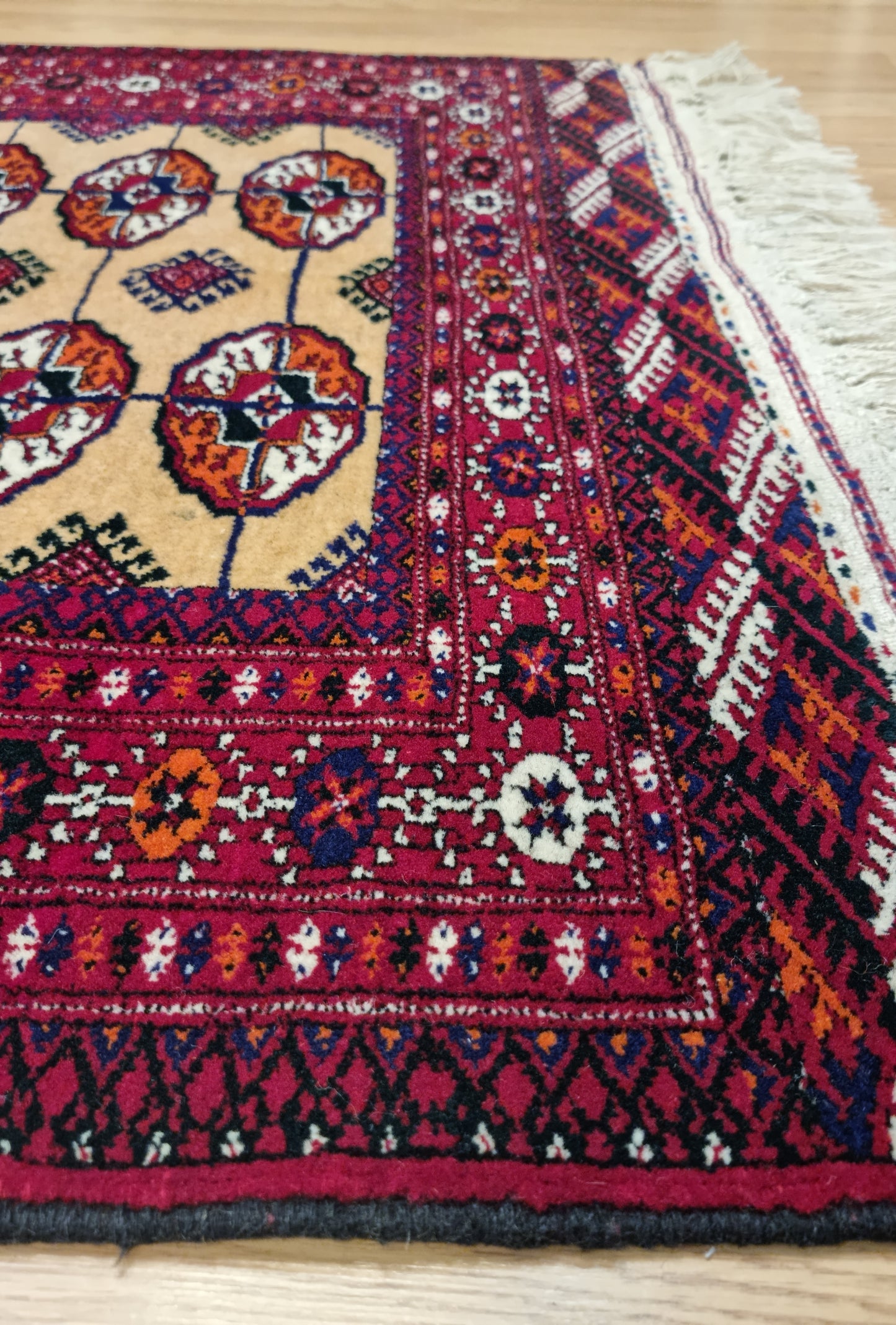 Tekke Wool Authentic Rug 96 x 143 cm (3'x5' ft) Beige