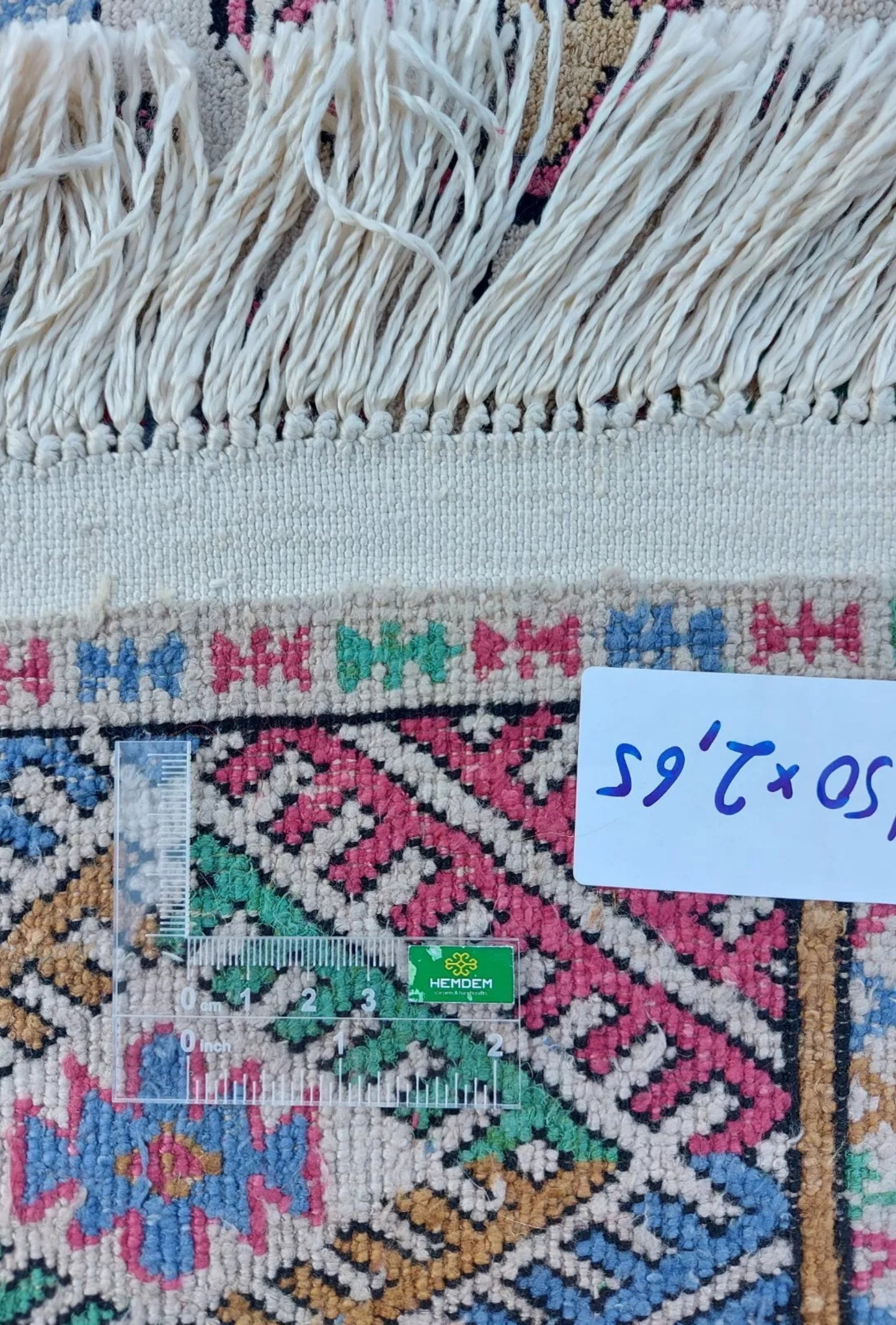 Turkoman Rug Handknotted Tribal Silk Rug 150 x 262cm (4.11' x 8.7' ft) Beige