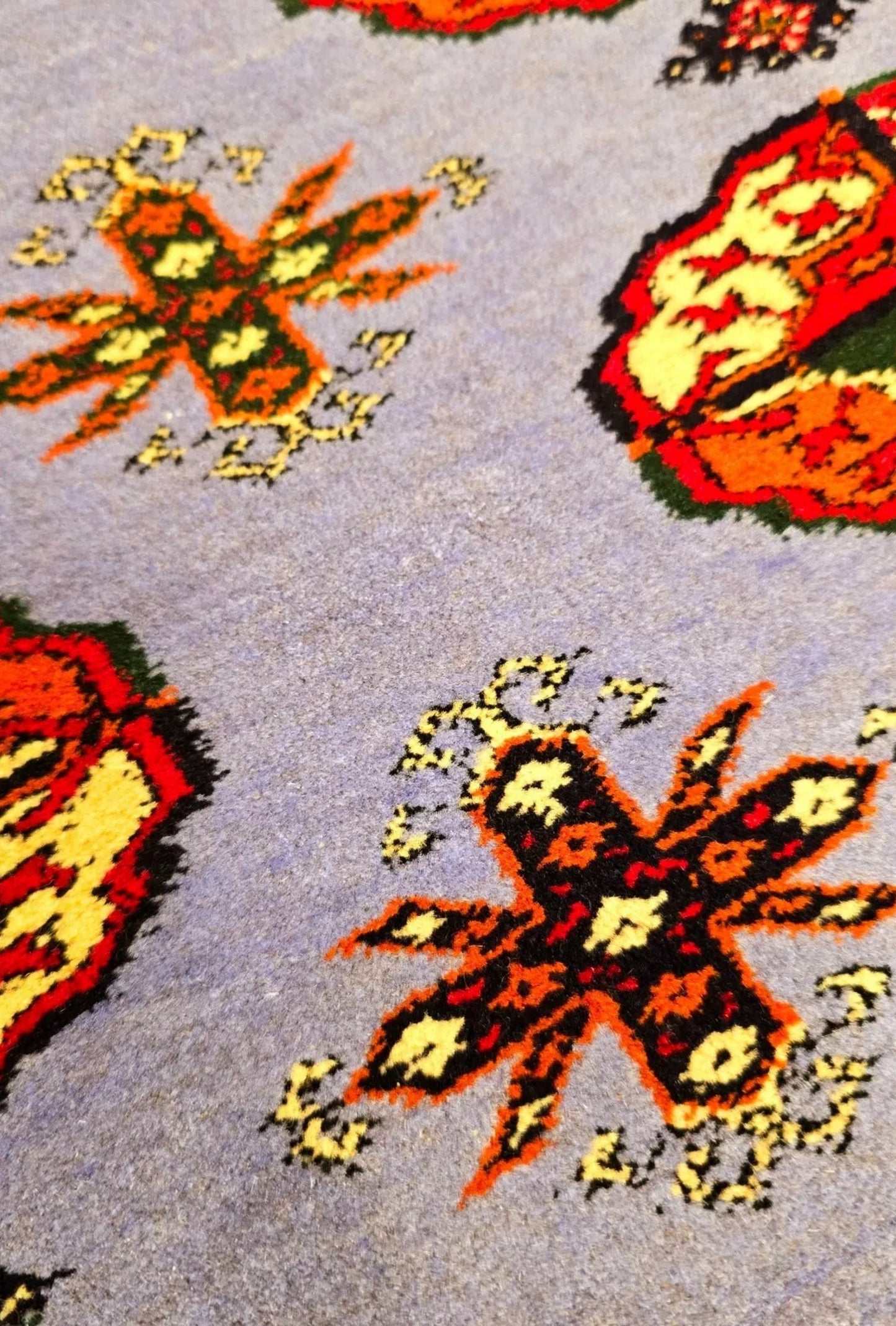 Turkoman Rug Handknotted Turkmenistan Wool Rug 125 x 215cm (4' x 7' ft) Blue