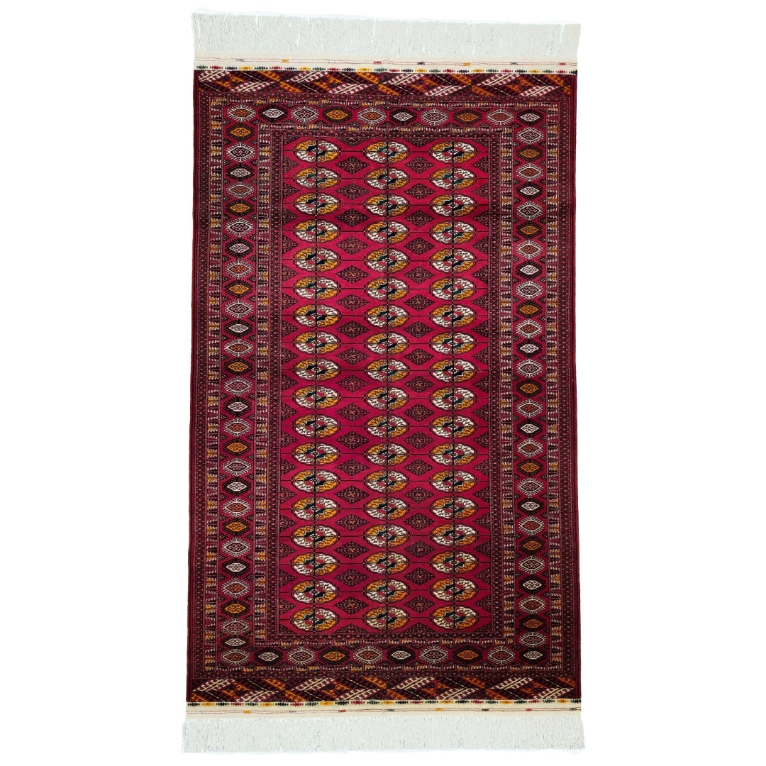 Turkmen Rug Red Turkoman Carpet Handknotted wool rug Turkmenistan