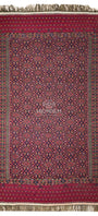 Handmade Vintage Turkoman Yomut Kilim Rug Flatweave 190 x 345cm (6' x 11' ft) Red
