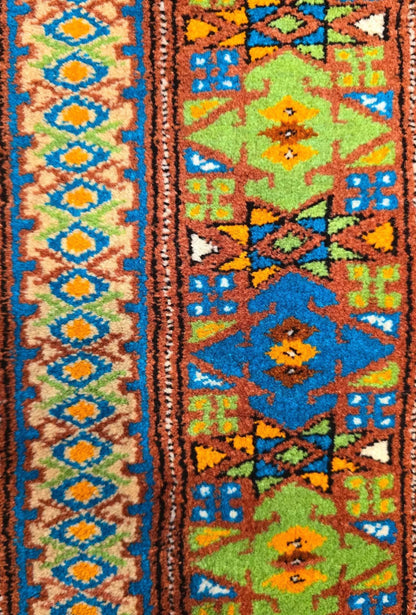 Türkmen Halısı El Dokuma Darvaza Yün Halısı 136 x 203cm (4.5' x 7' ft) Bej