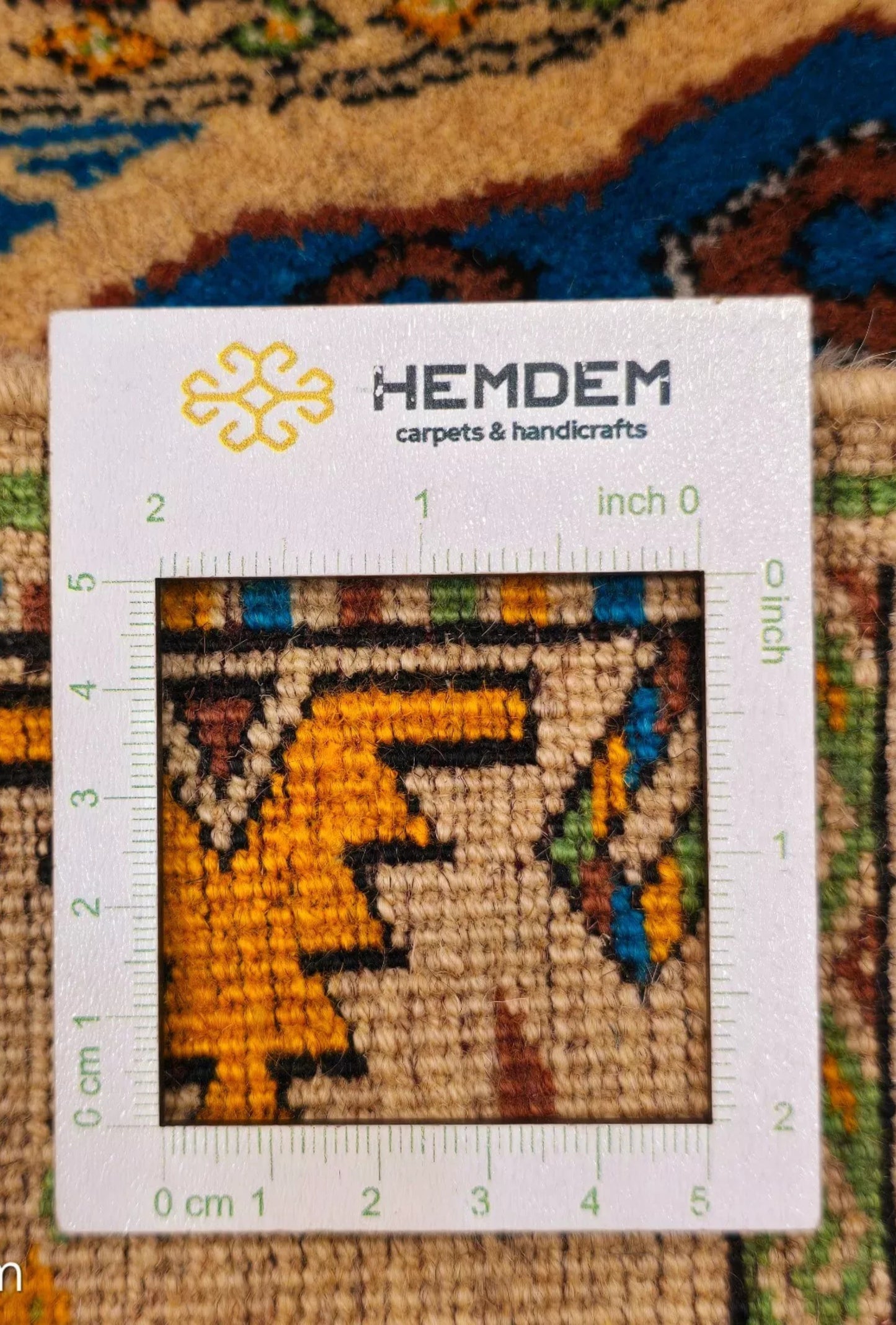 Türkmen Halısı El Dokuma Darvaza Yün Halısı 136 x 203cm (4.5' x 7' ft) Bej