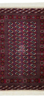 Turkmen Rug Antique Handknotted Wool Rug 155 x 250cm (5' x 8' ft) Red