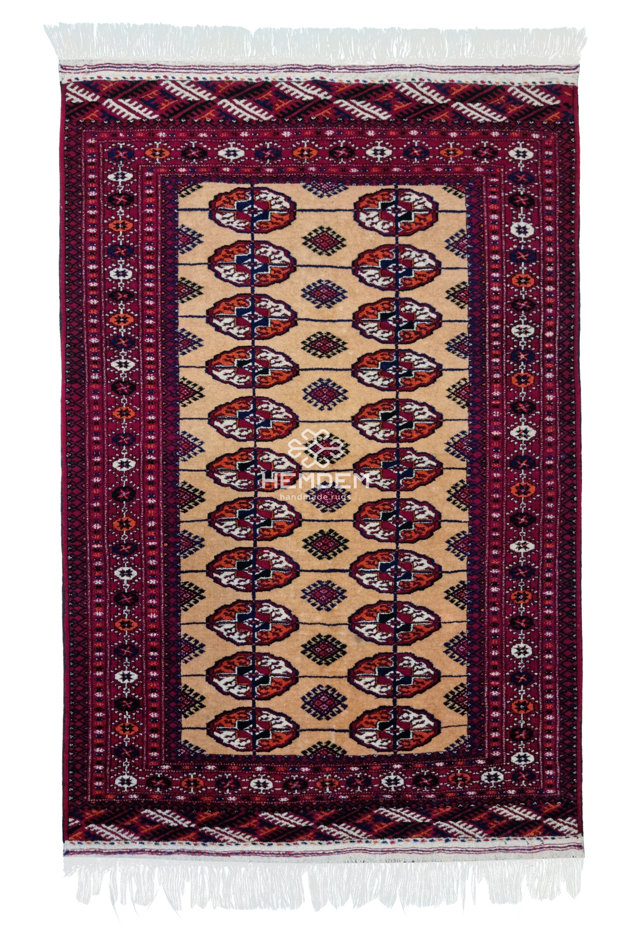 Tekke Wool Authentic Rug 96 x 143 cm (3'x5' ft) Beige