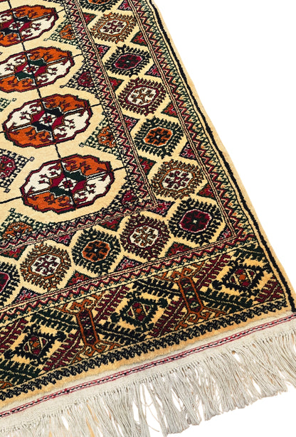 Handmade Hallway Rug Oriental Wool Corridor Carpet Runner Rug 125x340 cm (4'x11' ft) Beige