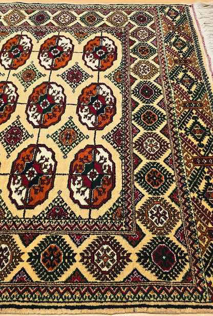 Handmade Hallway Rug Oriental Wool Corridor Carpet Runner Rug 125x340 cm (4'x11' ft) Beige