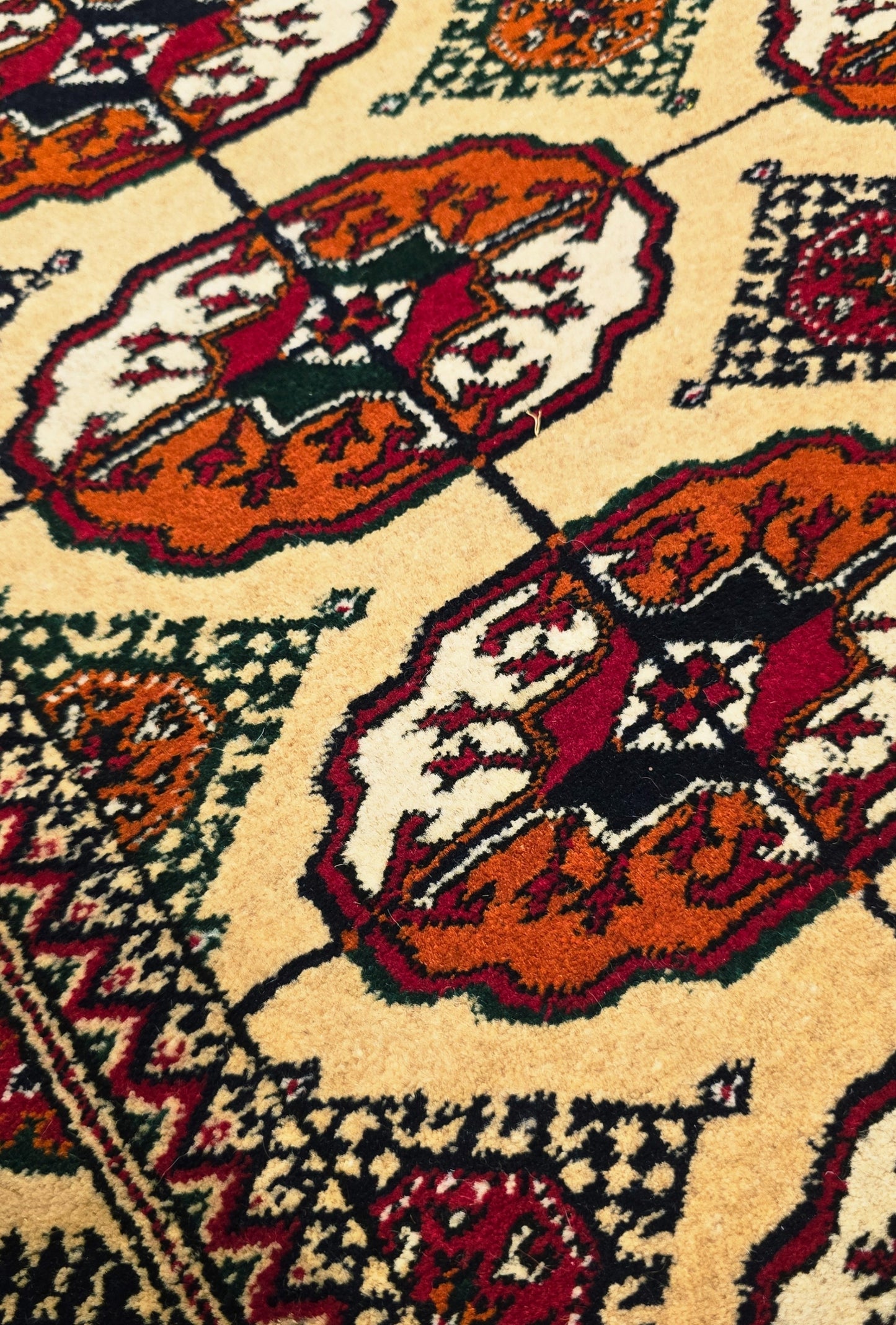 Handmade Hallway Rug Oriental Wool Corridor Carpet Runner Rug 125x340 cm (4'x11' ft) Beige