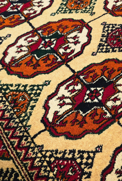 Handmade Hallway Rug Oriental Wool Corridor Carpet Runner Rug 125x340 cm (4'x11' ft) Beige