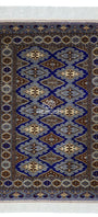 Turkoman Chaodor Oertmen Wool Rug 136x220 cm (4.4'x8' ft) Blue