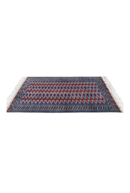 Bokhara Rug Handmade Tekke Tribal 150 x 300cm (5' x 10' ft) Blue