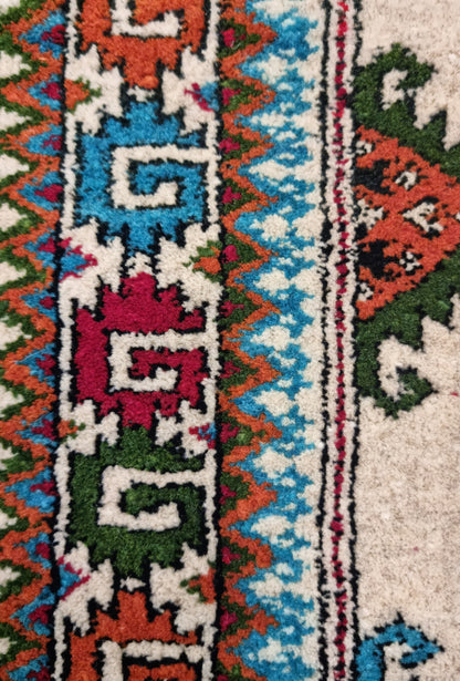 Turkoman Chaodor Oertmen Wool Rug 80x120 cm (3'x4' ft) Beige